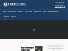 Tablet Screenshot of chekinstitute.com